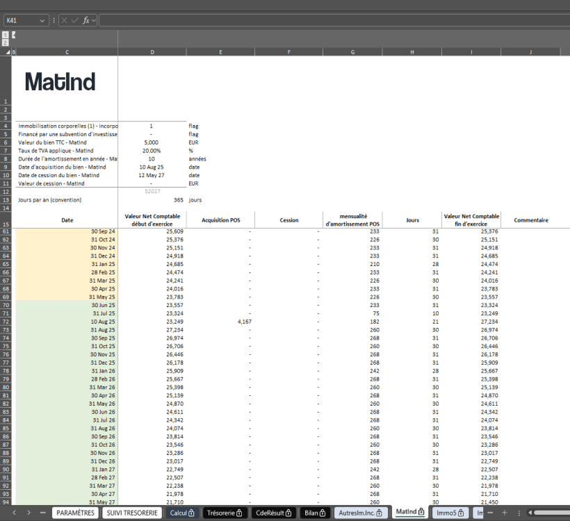 Capture d'écran guide