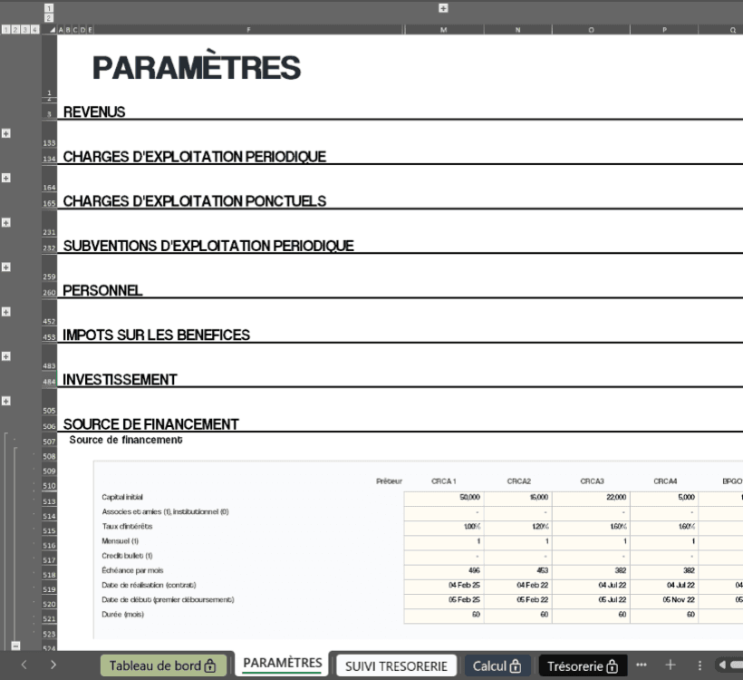 Capture d'écran guide